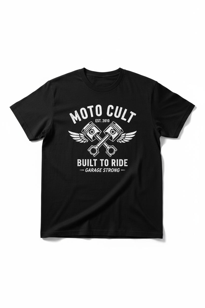 Moto Cult Built to Ride t-shirt